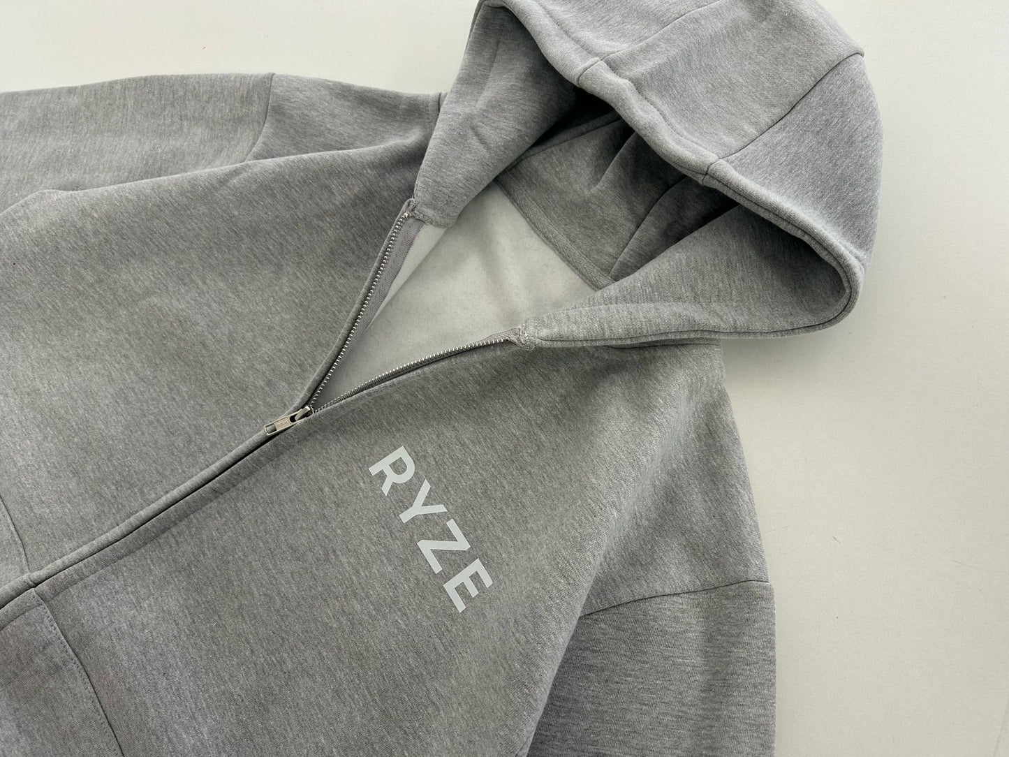 RYZE Heavyweight Grey Zip Hoodie